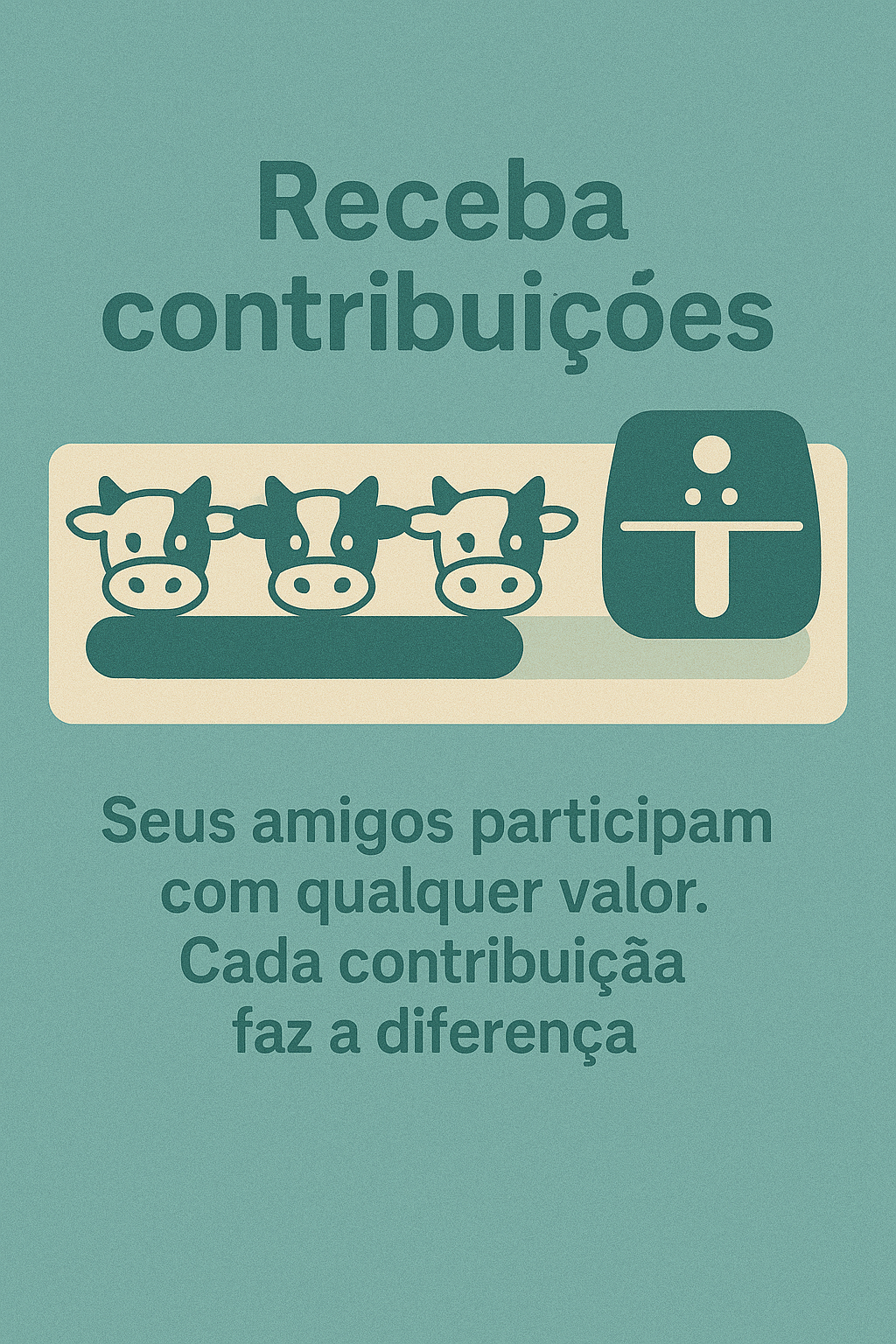 Receba contribuições