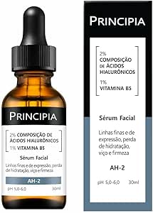 PRINCIPIA, Sérum 2% Ácidos Hialurônicos + Vitamina B5 Principia Skincare AH-2- Hidratante Antissinais com 30ml